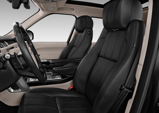 London Range Rover luxury suv front seats interior