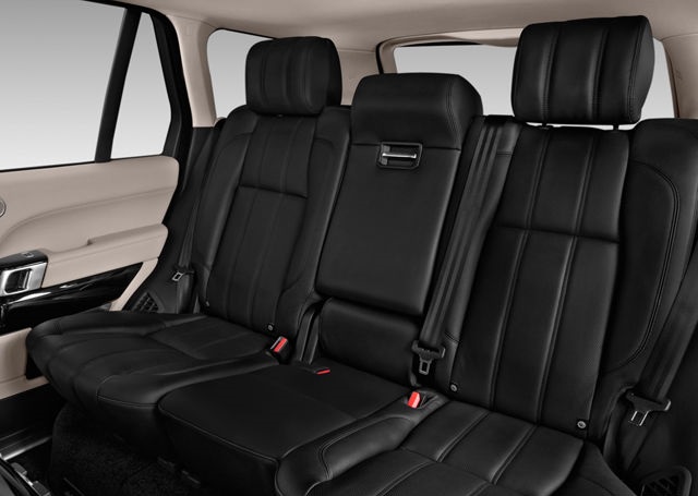 London Range Rover luxury suv rear seats interior